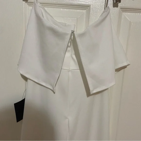 Lulus NWT Power of Love White Strapless Wide Leg Jumpsuit Small - Picture 8 of 12
